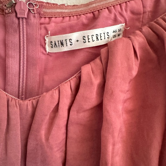 Pink Ruffled Off-Shoulder Romper - Picture 2 of 5